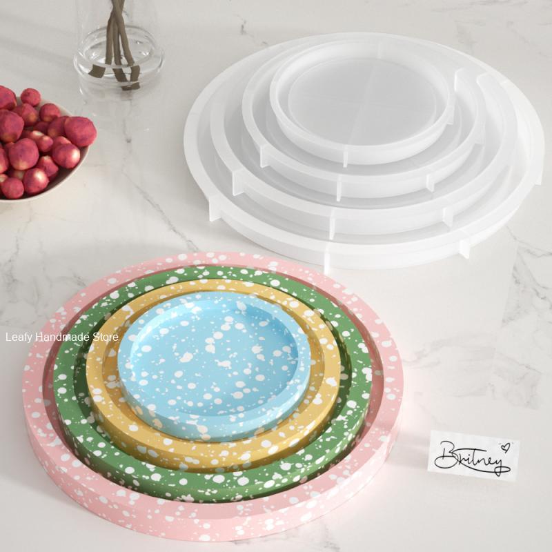 Coaster Mold Square - Moldes de silicona para bandeja Circular,