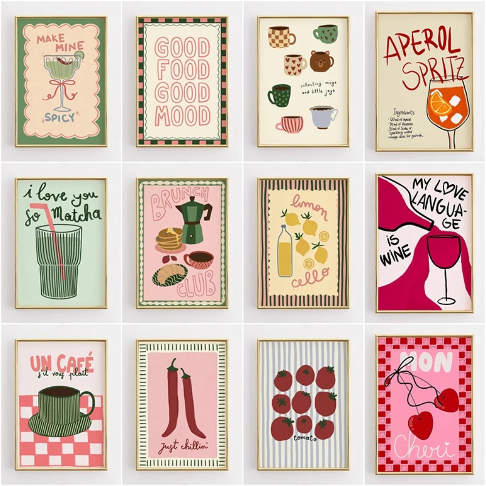 Resin Art Quotes - Póster con Frases Divertidas de Cocina,