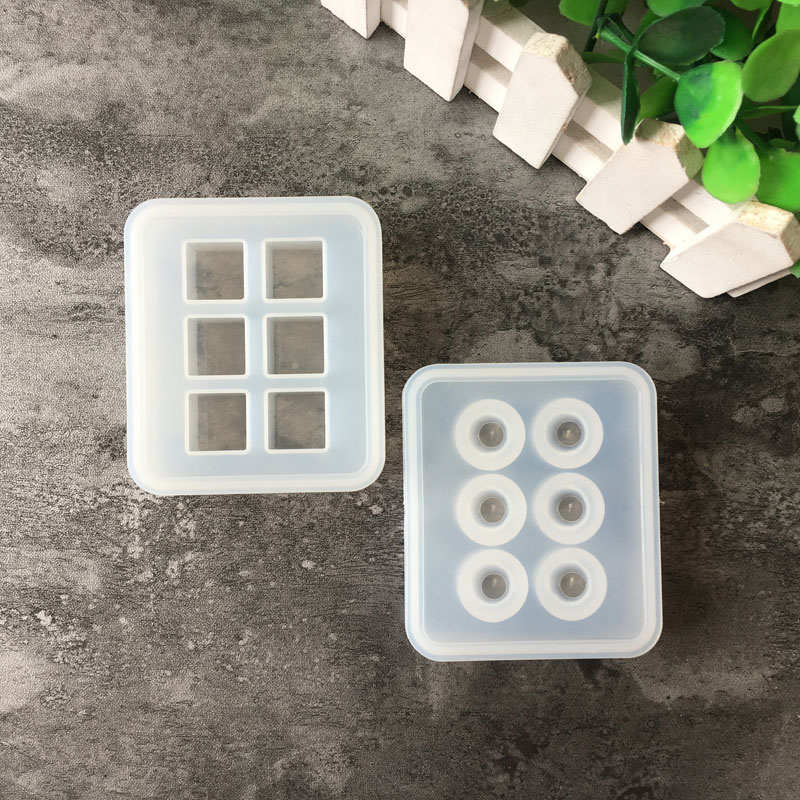 Resin Art Kit With Molds - Molde de silicona 16mm cubo cuentas