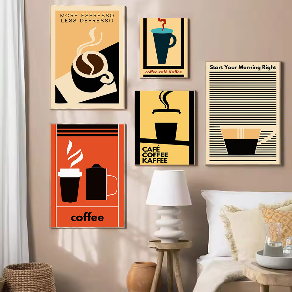 Resin Art Quotes - Póster Retro Minimalista con Frases Divertidas