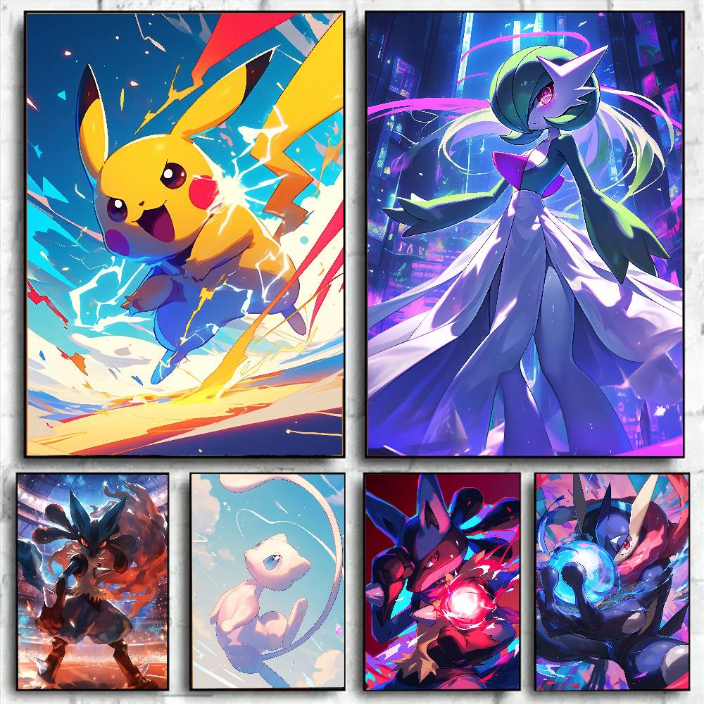Resin Art Gift - Póster de Anime de Pokémon Gengar,