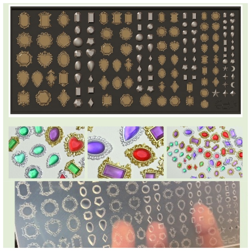 Bezels Pendant Resin - Molde de silicona para colgante de
