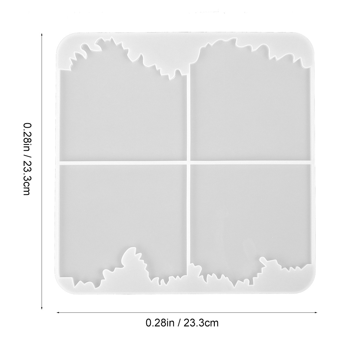 1 unidad de molde de silicona  - Coaster Mold Square reseña y precio