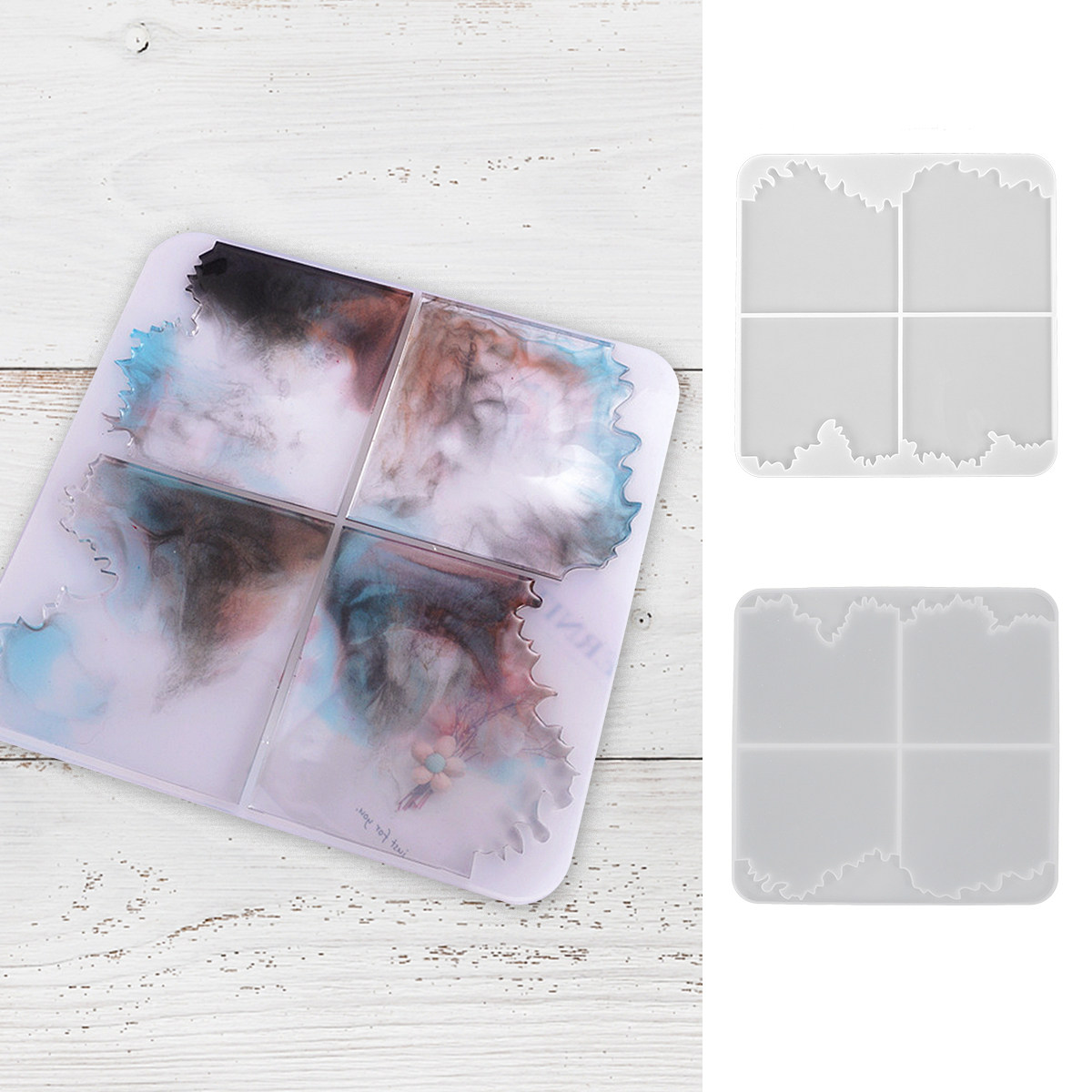 1 unidad de molde de silicona  - Coaster Mold Square reseña y precio