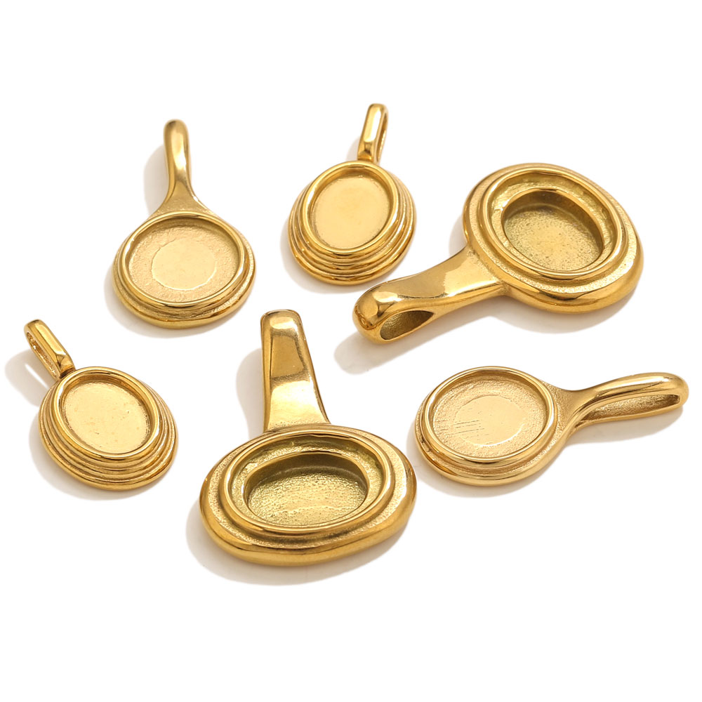 Bandejas ovaladas redondas de  - Bezels Pendant Resin reseña y precio