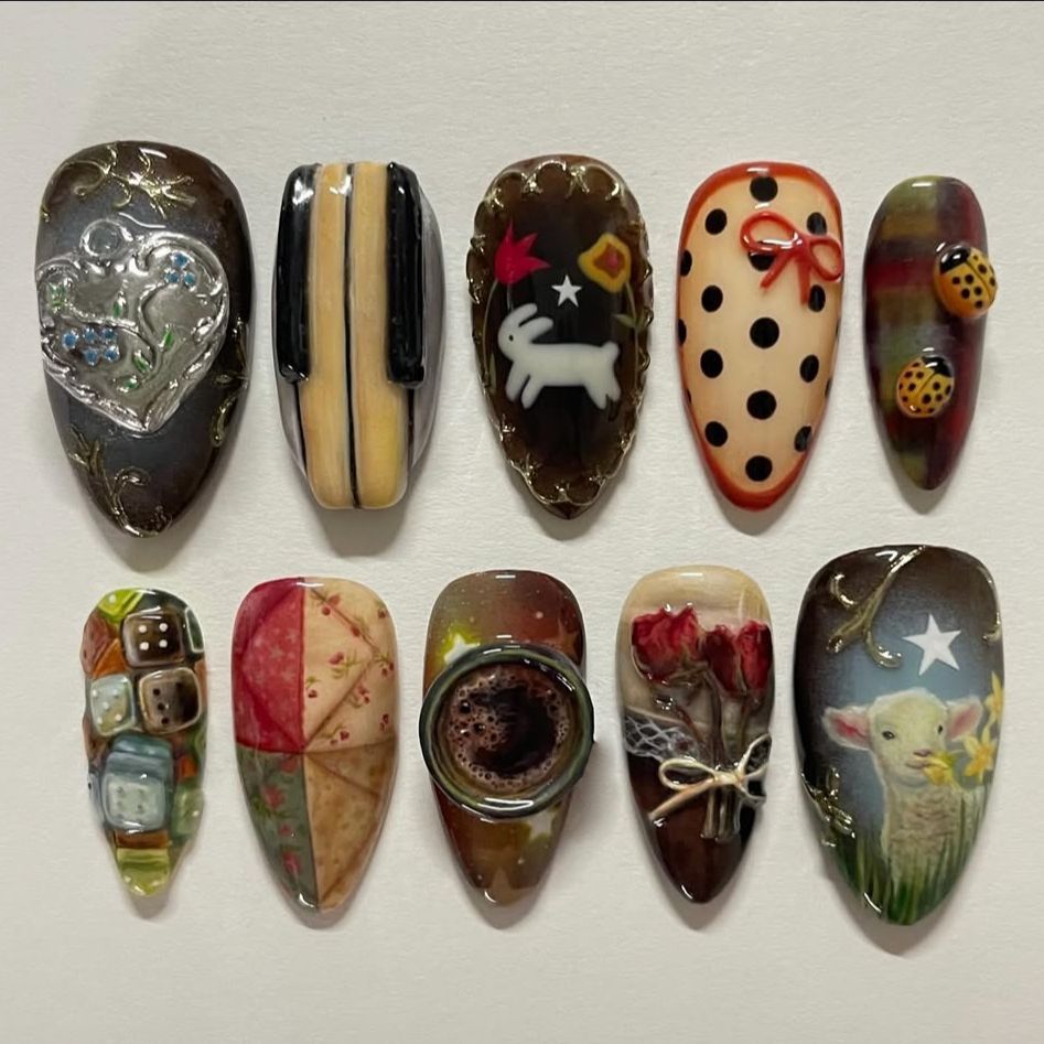 24 Uds. De uñas postizas de es - Resin Art Liquid reseña y precio