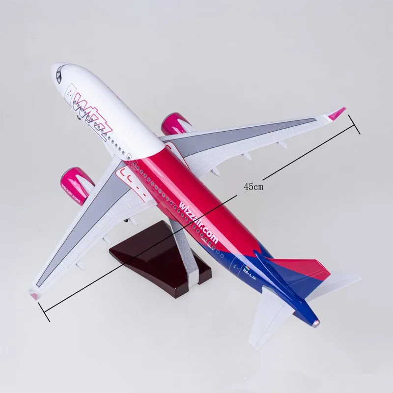 Modelo de avión Wizzair 47cm 1 - Resin Art For Kids reseña y precio