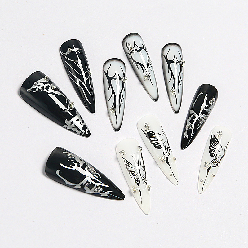 Y2K-arte de uñas postizas de p - Resin Art Online reseña y precio