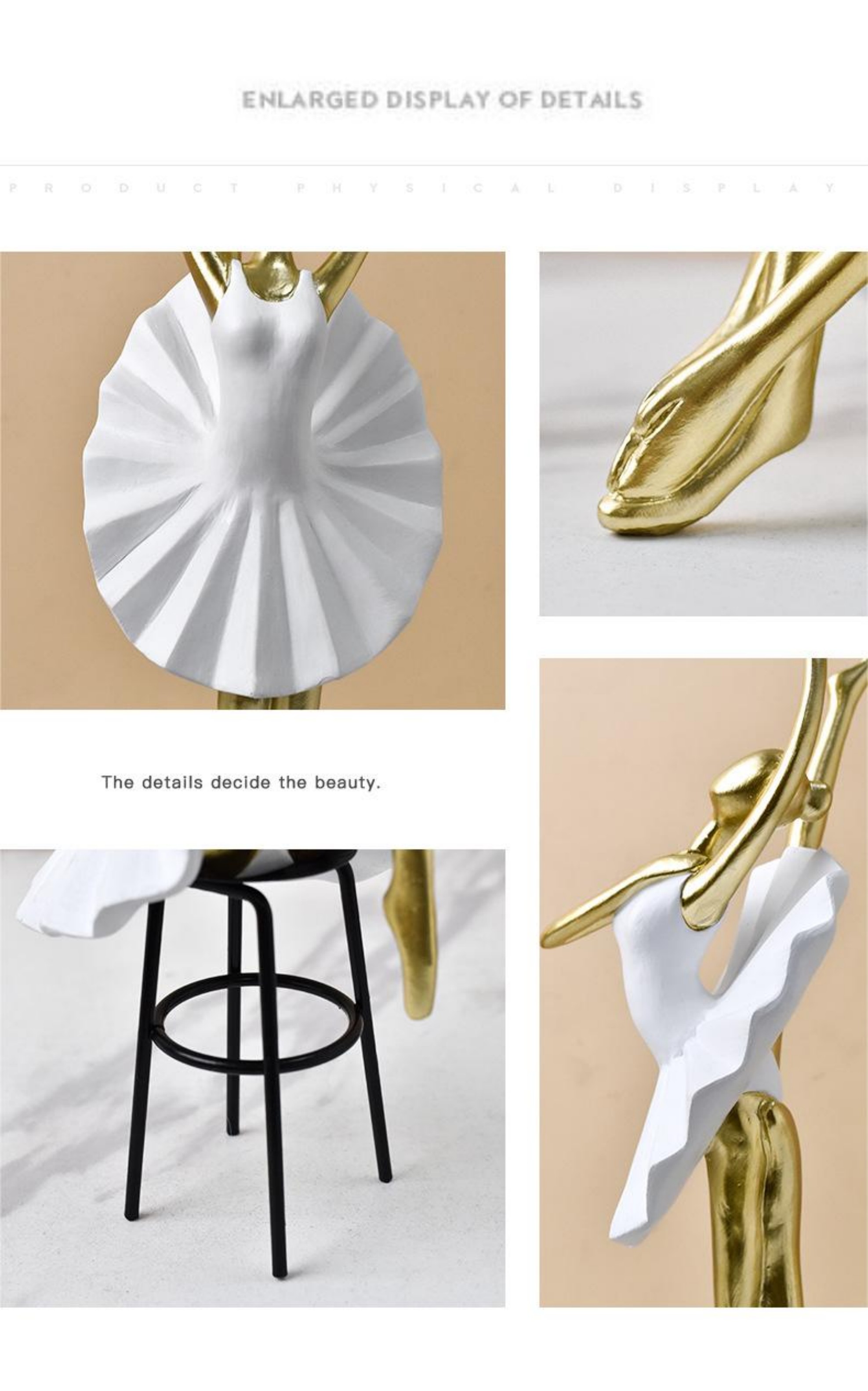 Estatua de niña de ballet Esta - Resin Art Furniture reseña y precio