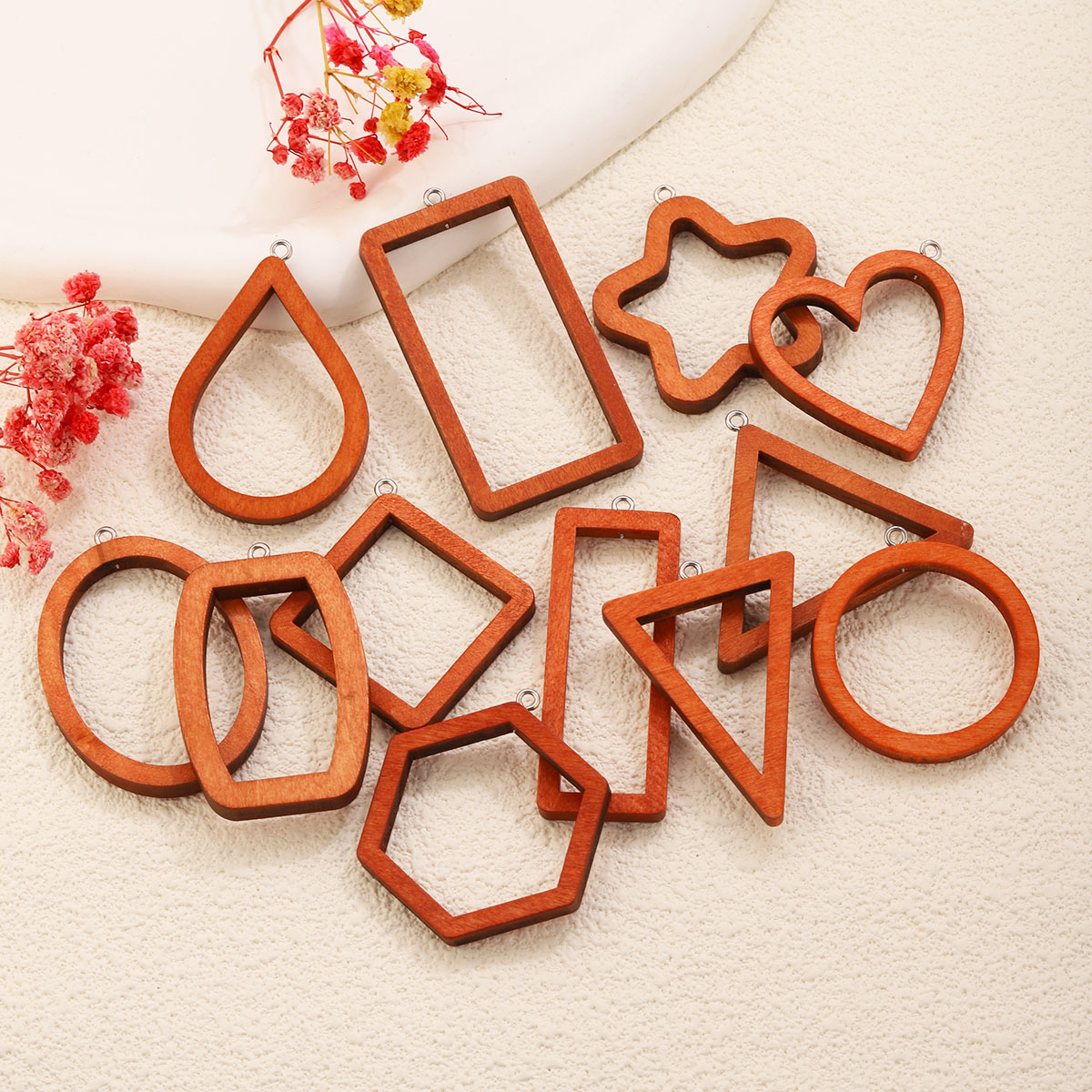 10PCS Dijes Geométricos de Mad - Resin Art Jewellery Kit reseña y precio